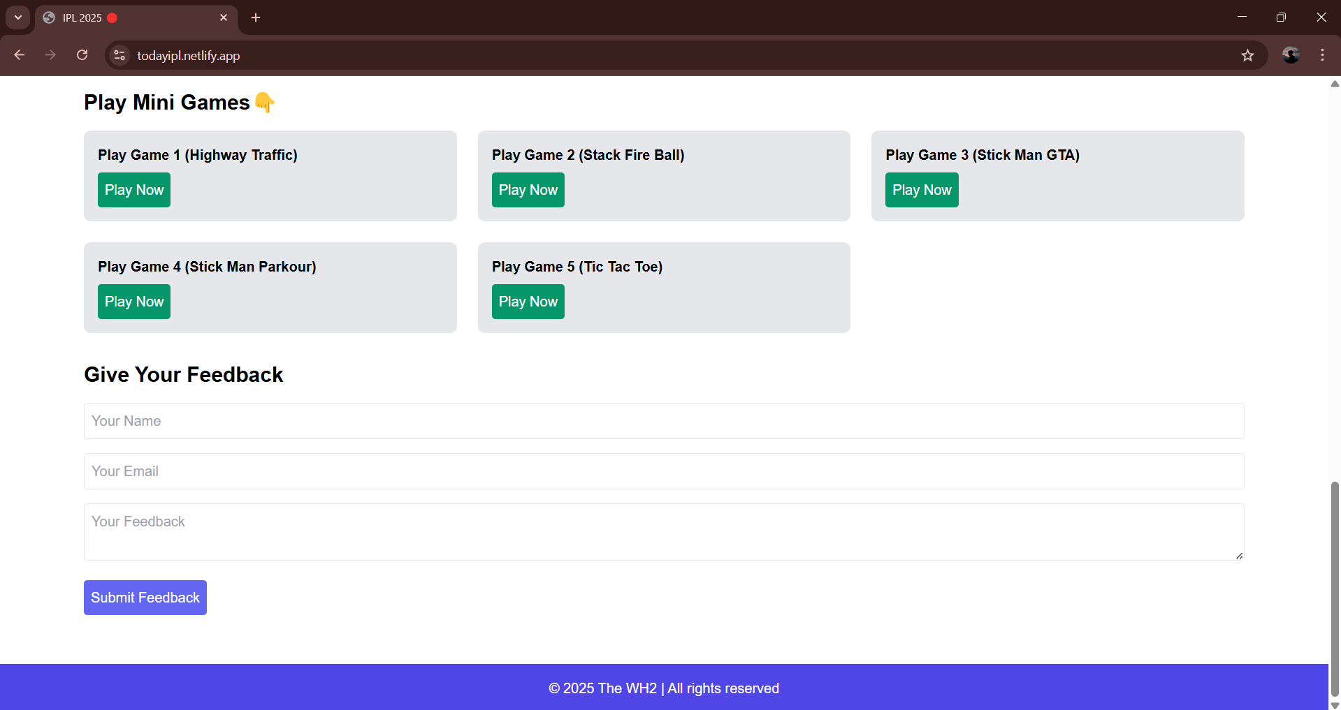 Statistics Dashboard